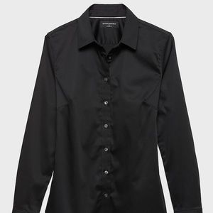Black banana Republic tailored fit button down